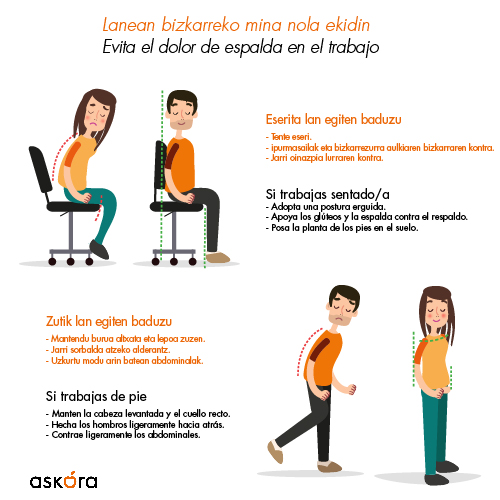 Consejos para prevenir el dolor de espalda en el trabajo