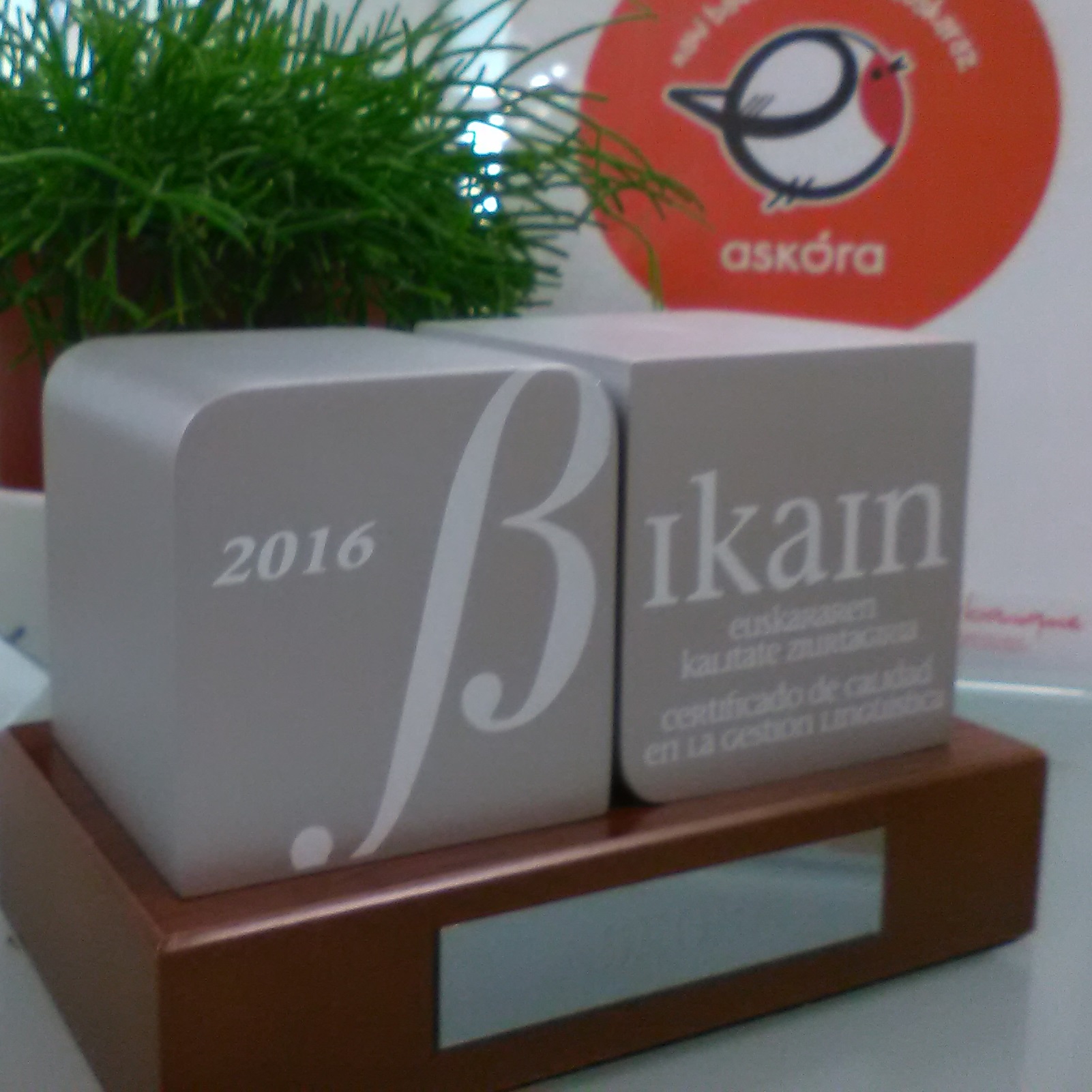 ASKORA obtiene el certificado BIKAIN en su categoría de plata