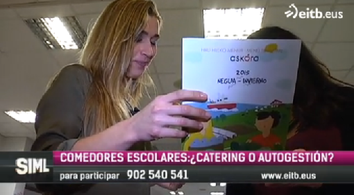 ASKORA presentada como modelo de «buen catering» en el programa especial sobre comedores escolares de EITB